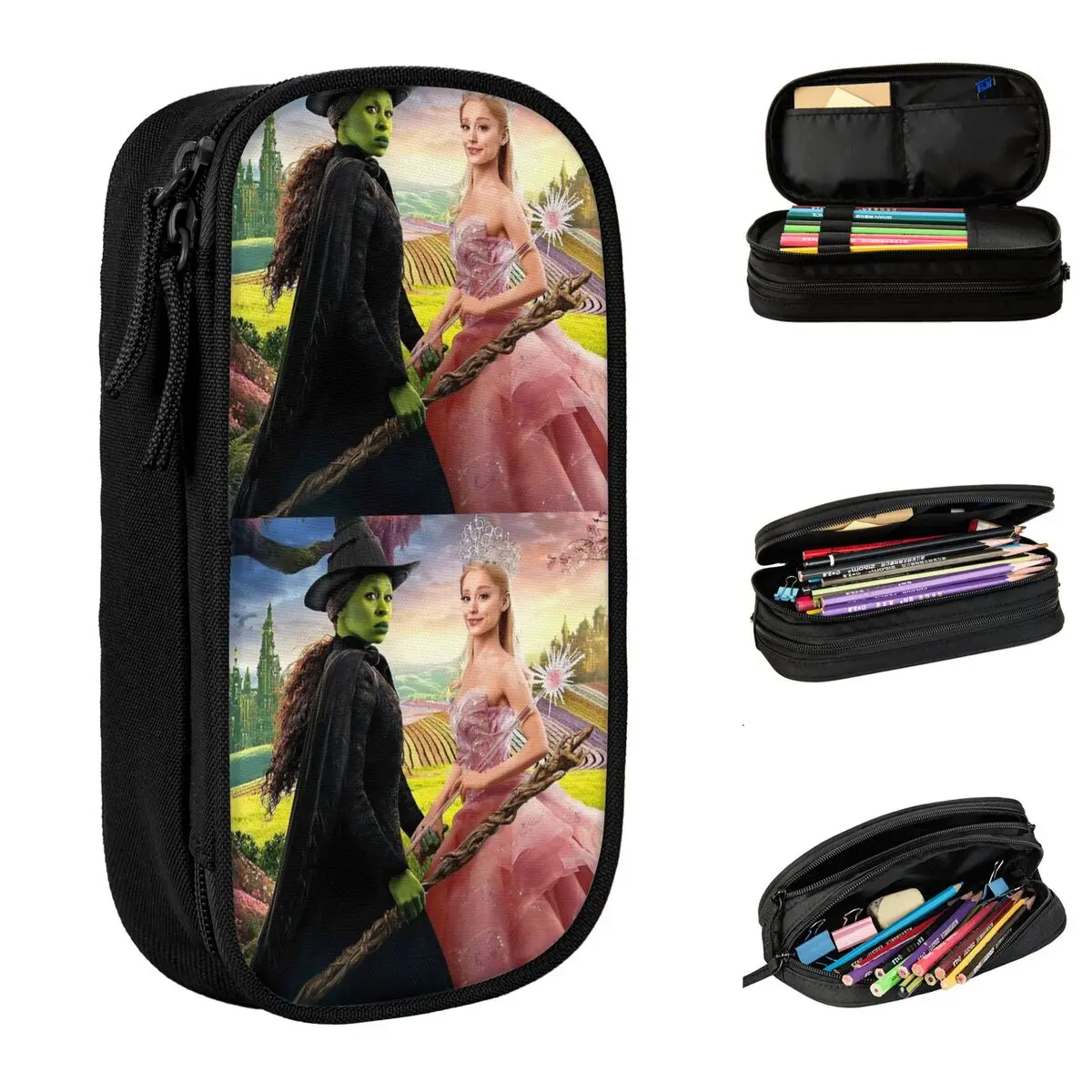 

Wicked Elphaba & Glinda пенал пеналы держатель для ручек для студентов большая емкость пеналы студенты школьные подарки канцелярские принадлежности