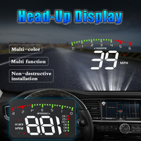New A900 OBD Car Head Up Display OBD2 HUD Windshield Projector Speedo Tachometer Voltage RPM MPH KMH With Overspeed Warning