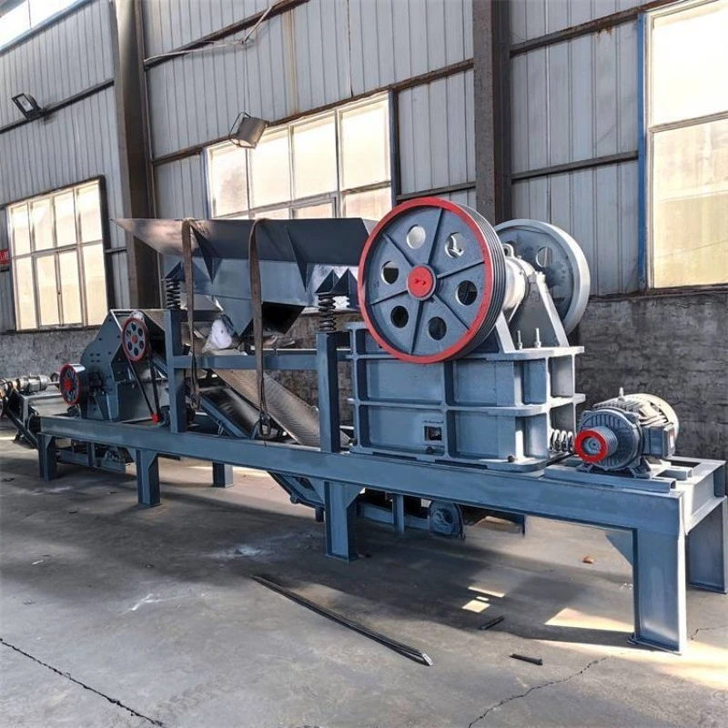 FOB Price Jaw Crusher Concrete Refractory Material Feeding Crushing Conveying All in One Machine Deposit