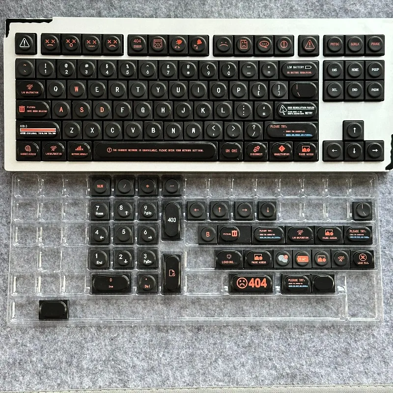Building Blocks Low Profile Keycaps Custom PBT Artisan Point Keycap PC Transparent UV Printing  Mechanical Keyboard Accessories