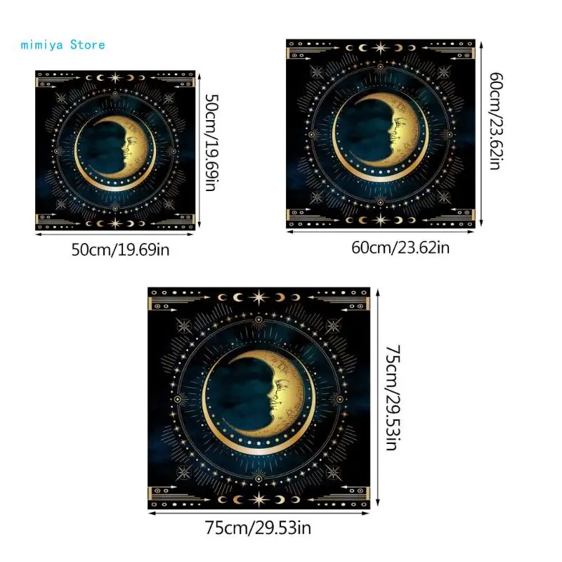 Square Pendulum Divinations Mat Altar Tablecloth Board Game Card Pad Table Cloth Metaphysical Board Game Mat image 6