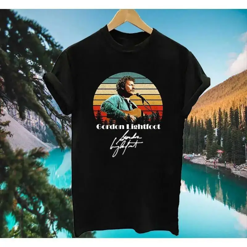 Hot Singer Gordon Lightfoot Black T Shirt Size S To 4Xl Live Zza51