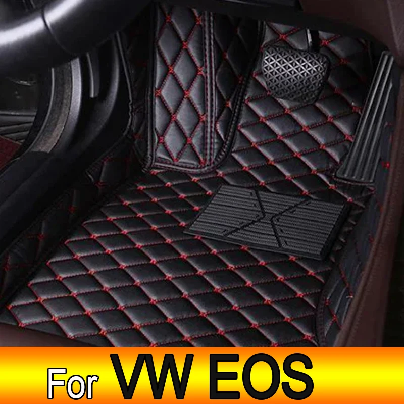 

Автомобильные коврики для Volkswagen VW EOS 2005-2016 2006 2007 2008 2009 2010 2011 2012 Пользовательские автомобильные подушечки для ног аксессуары для интерьера