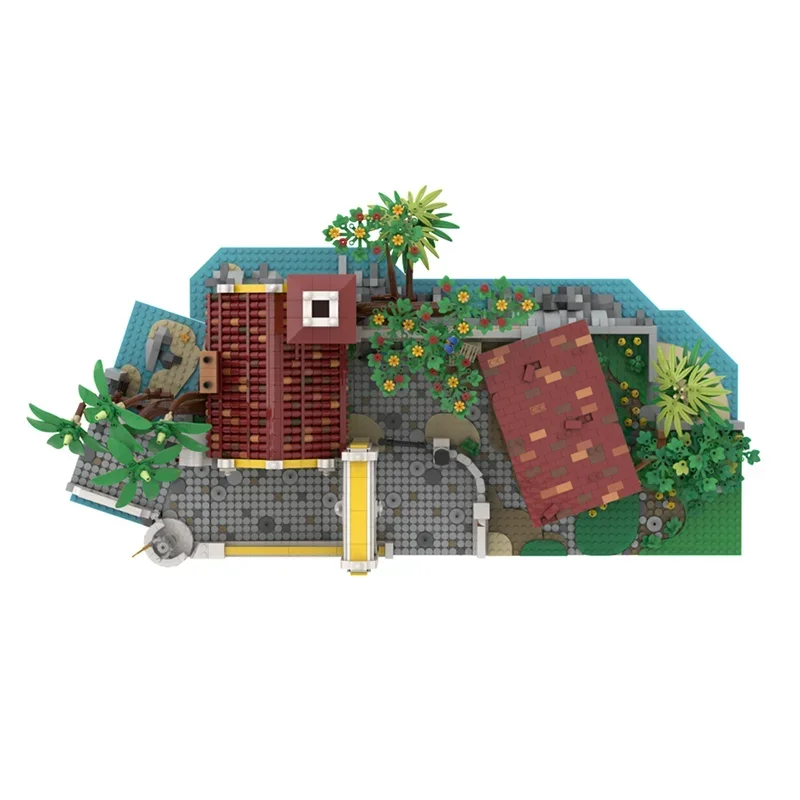 โจรสลัดรุ่น Moc Building Blocks The Stables บน Pirates Century การวิเคราะห์อิฐ DIY ประกอบของเล่นก่อสร้างวันหยุดของขวัญ