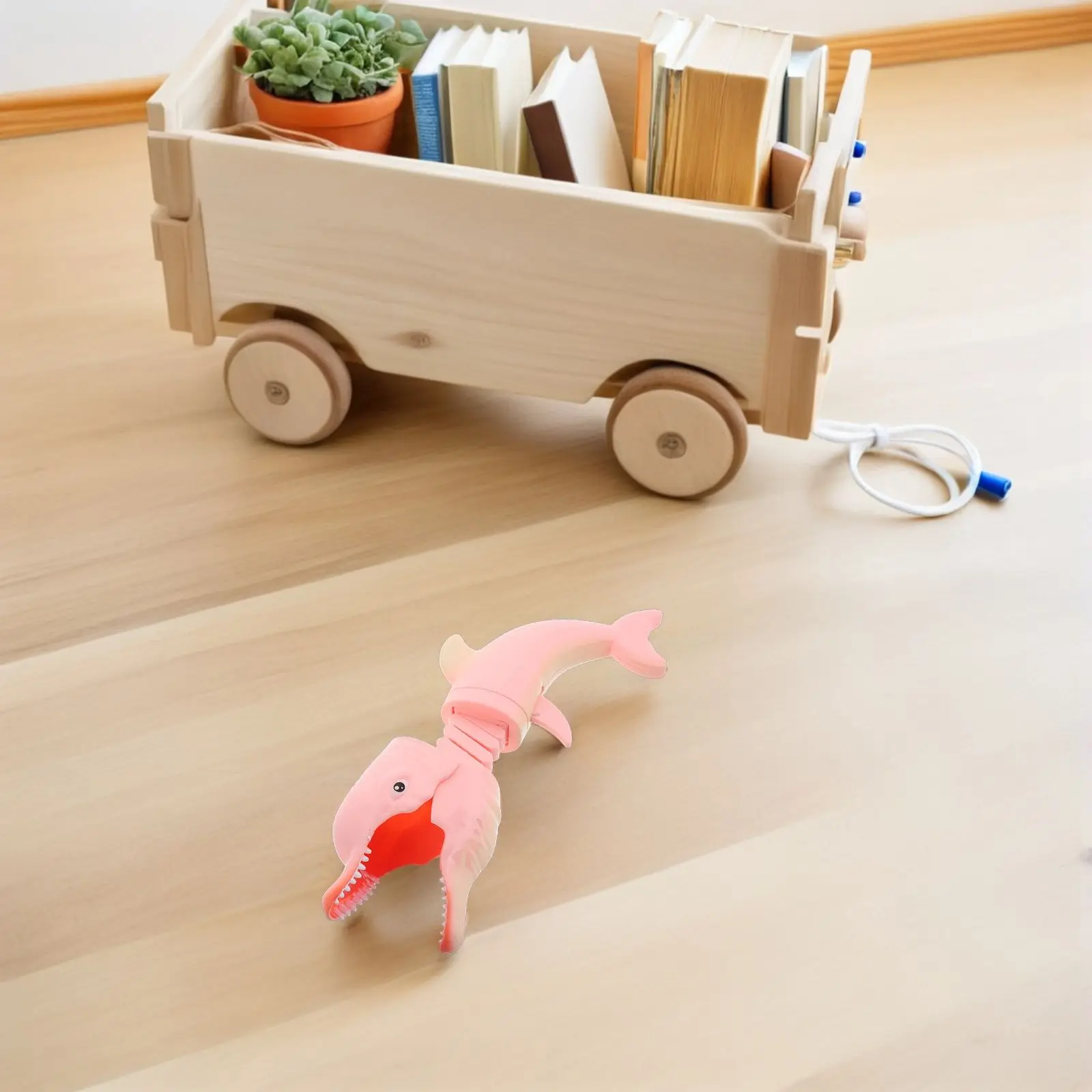 

Tricky Toys Claw Grabber Spring Dinosaur Prank Interactive Adjustable Length Creative Design Durabl Plastic Toy