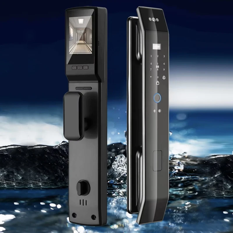 

Custom Wireless Fingerprint Door Locks Digital Electronic Wifi Bluetooth Locks Door With TTLOCK Tuya 3D Face Lock