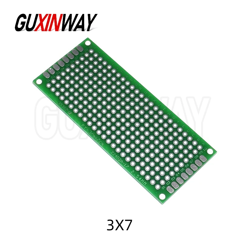 แผงวงจรพิมพ์สองด้าน 1 ชิ้น สำหรับชุด Arduino DIY ขนาด 2x8 3x7 4x6 5x7 6x8 7x9 8x12 9x15 นิ้ว ใช้เป็น Protoboard สำหรับงานต้นแบบ