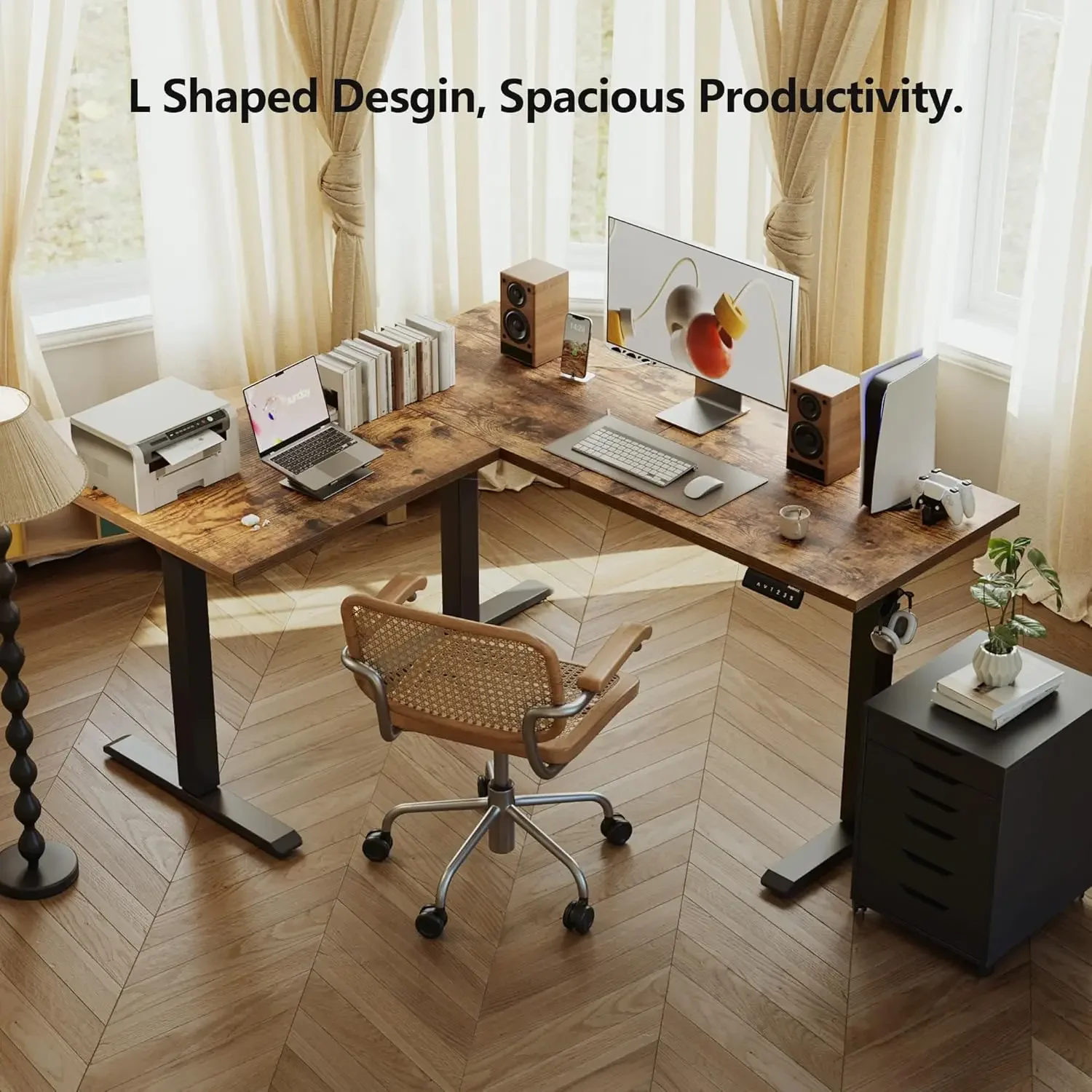 59 Inch L Shaped St…