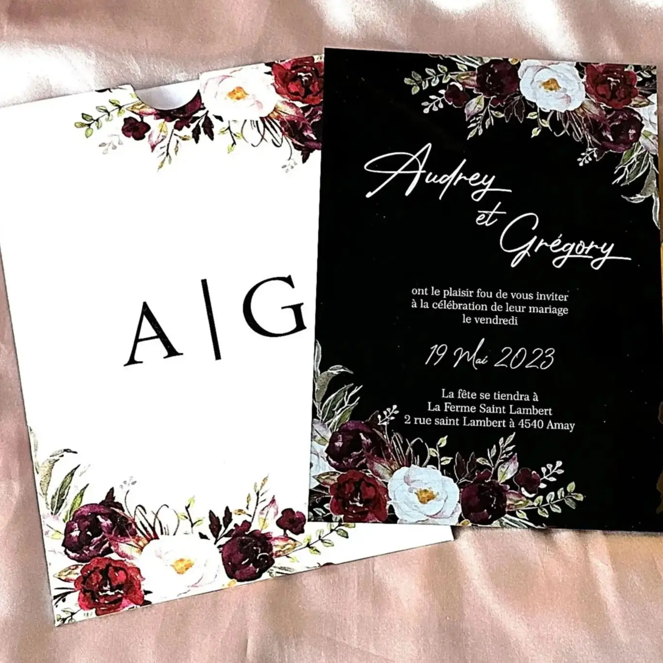 

10pcs Custom Acrylic Wedding Invitation,Rose Black Acrylic Quinceanera Invitation,Birthday Invite Cards for Party Decoration