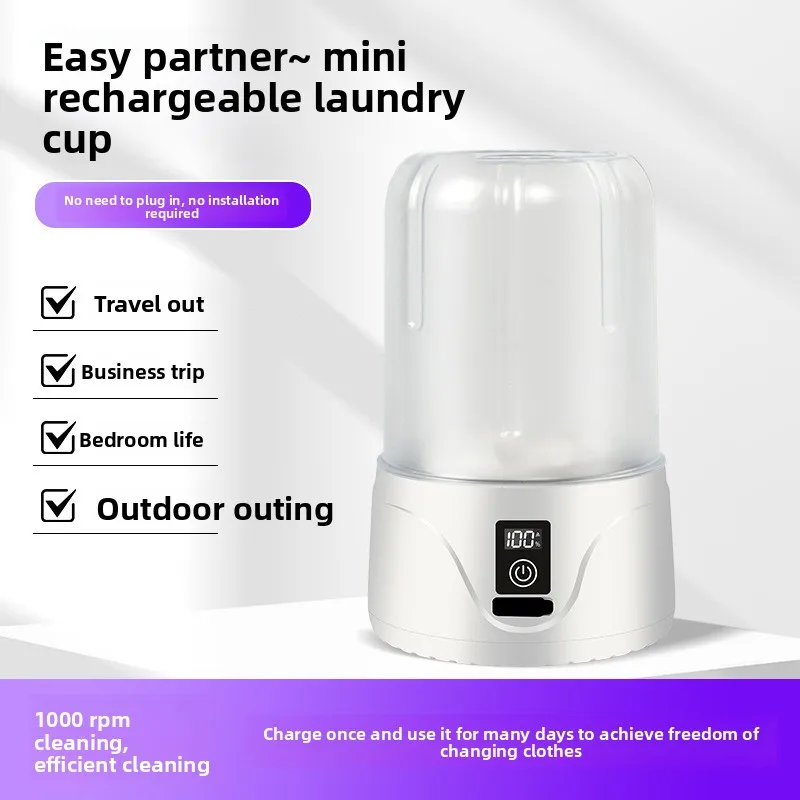 Mini Portable Underwear Socks Washing Machine Brushless Motor All-In-One Washer for Underwear wireless