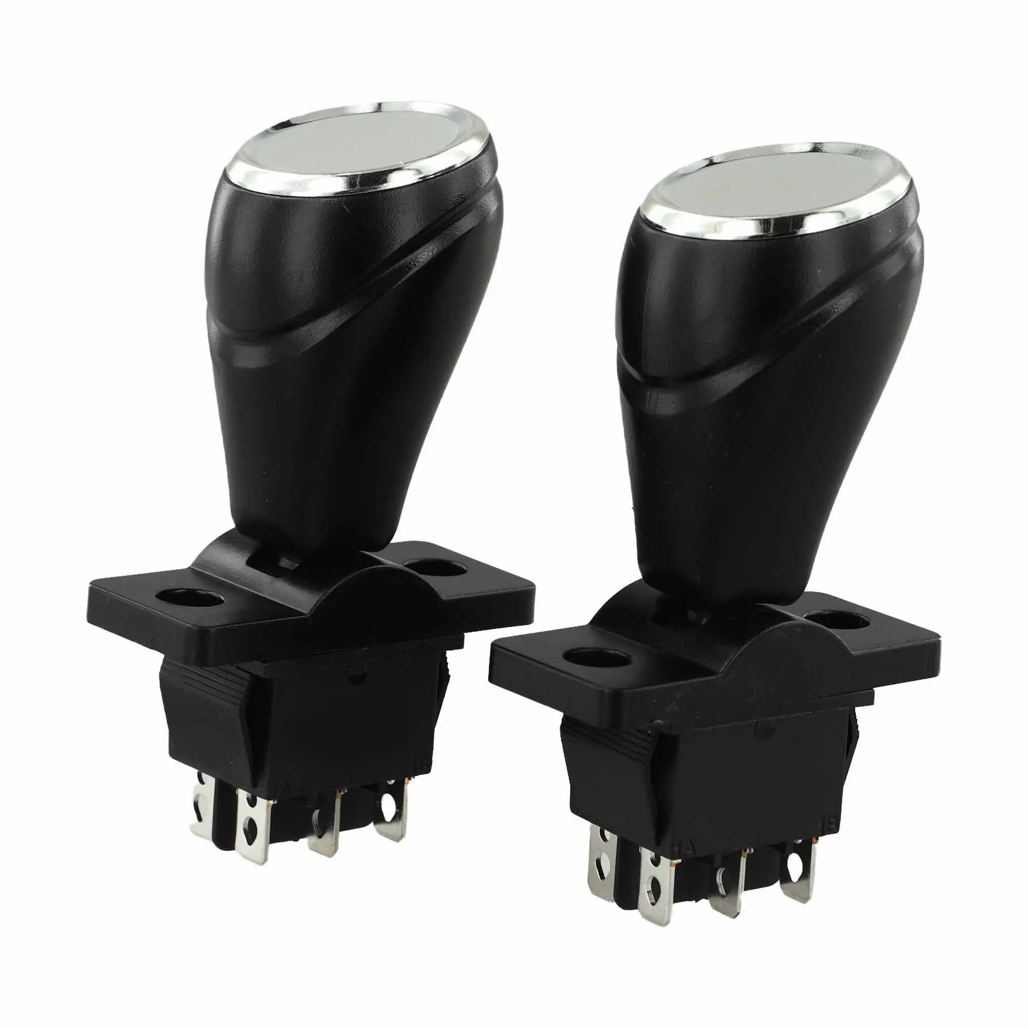 6V 12V 24V Auto Rocker Switch Forward Reverse For Bumper Car Joystick Controller Black Plastic Toy Vehicle Spare Part
