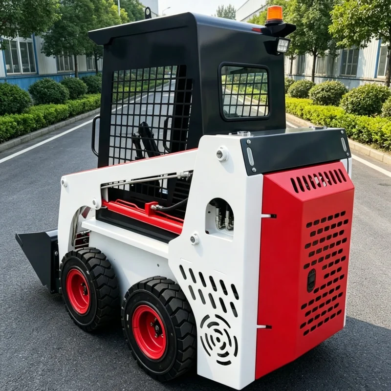 Customized Courtyard & Construction Skid Steer Loader, Multi-functional Skid Steer Equipment, Ride-on Mini Skid Steer Handler