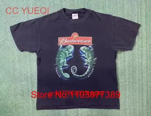 Винтажная Футболка Budweiser 2000, футболка с длинным или коротким рукавом, большие размеры 42 44