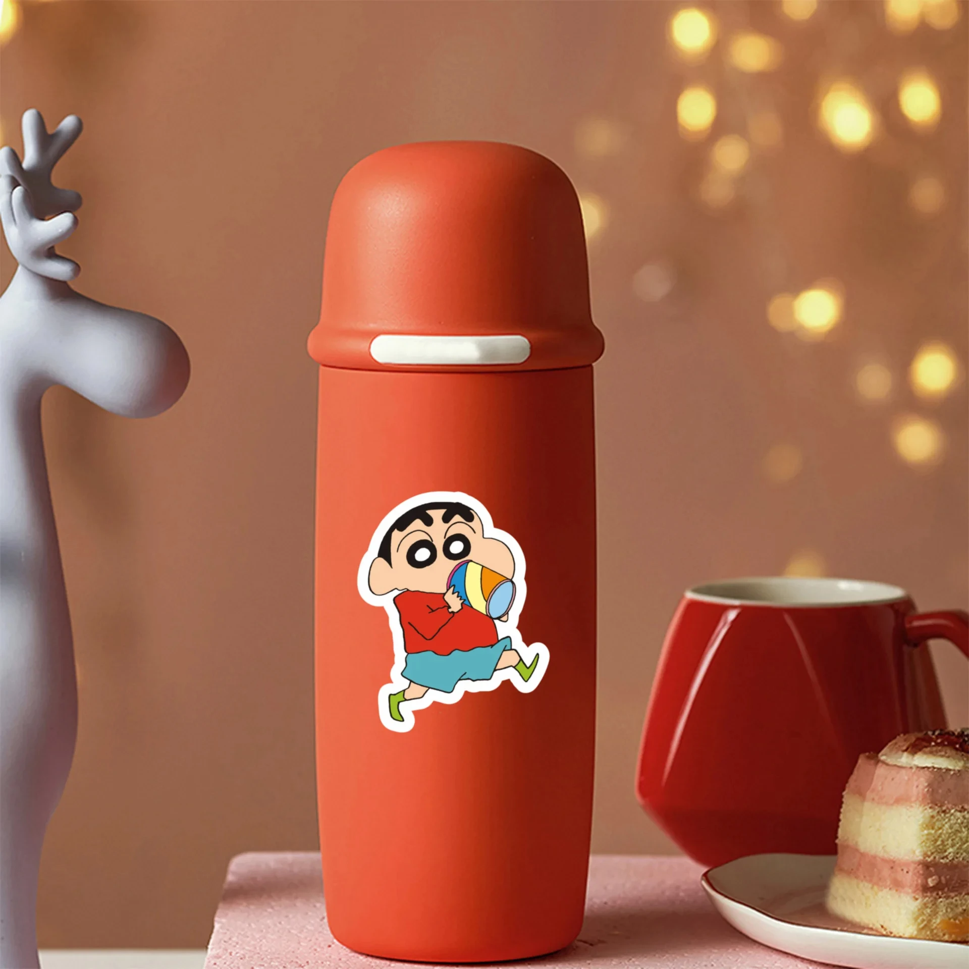 50 stks Crayon Shin-chan StickerPack Waterdichte Telefoon Case Leuke Anime Stickers Bagage Laptop Huid Kawaii Kid Speelgoed Sticker Gift