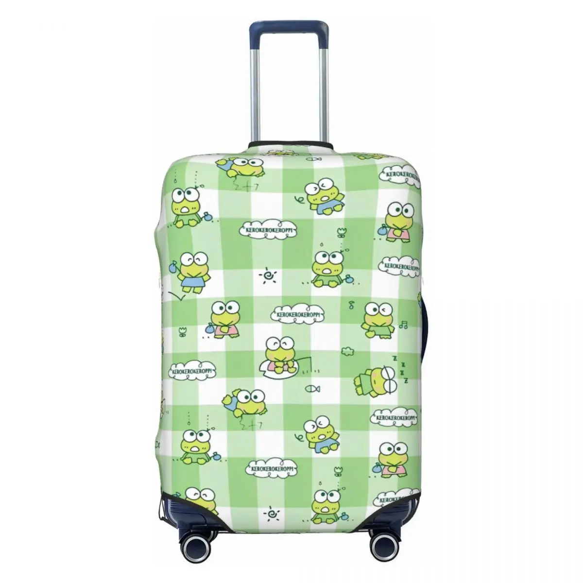 

KEROKERO KEROPPI Anime Animal Suitcase Cover Holiday Elastic Luggage Case Cruise Trip Protector
