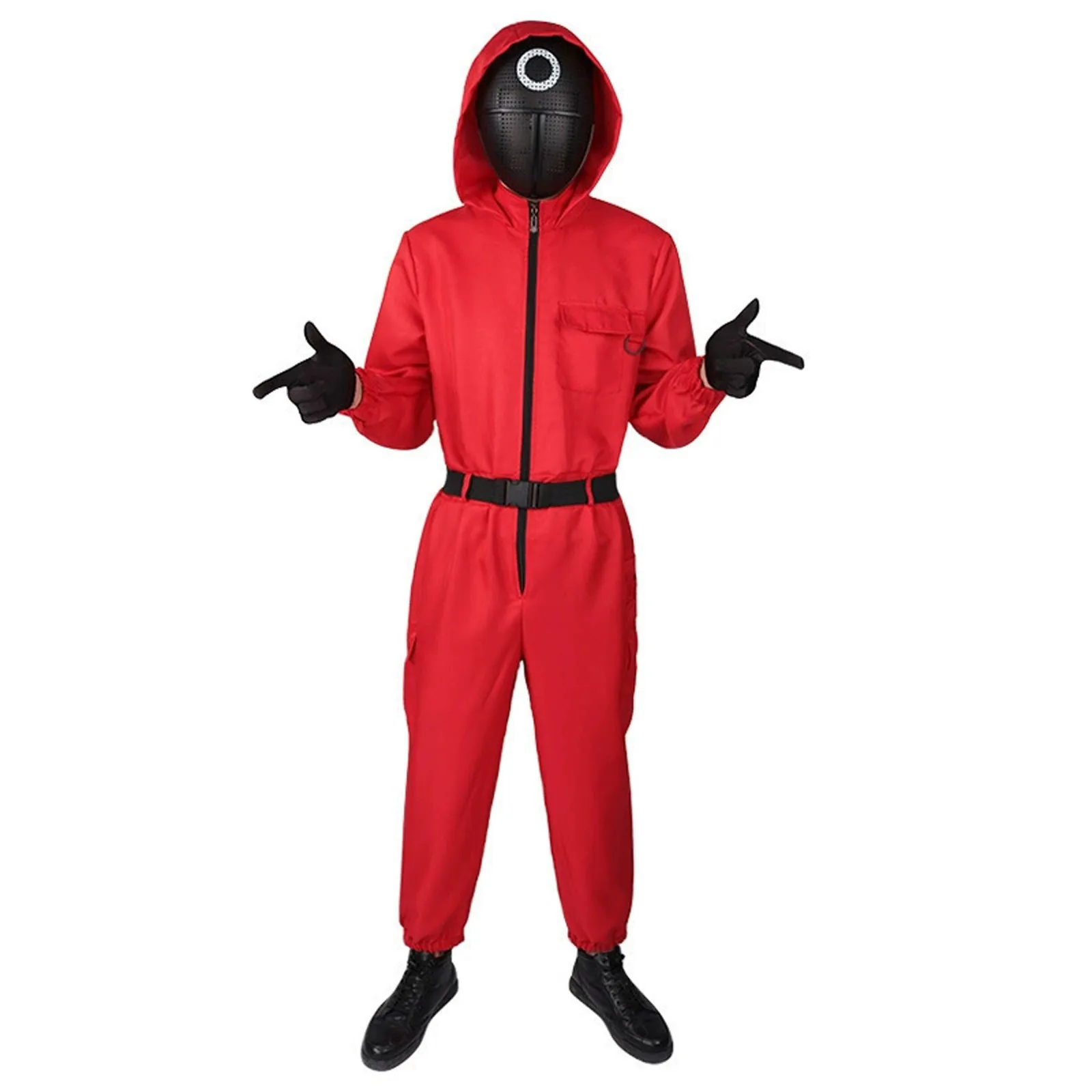 New Halloween school colors cosplay costumes  performance costumes red artists perform wooden costumes jumpsuits  For Both Men A