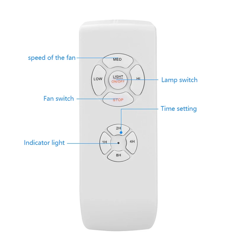 Universal Ceiling Fan Light Timing Wireless Remote Control Kit Smart Remote Adjust Speed Timing Ceiling Fan Light Remote Control