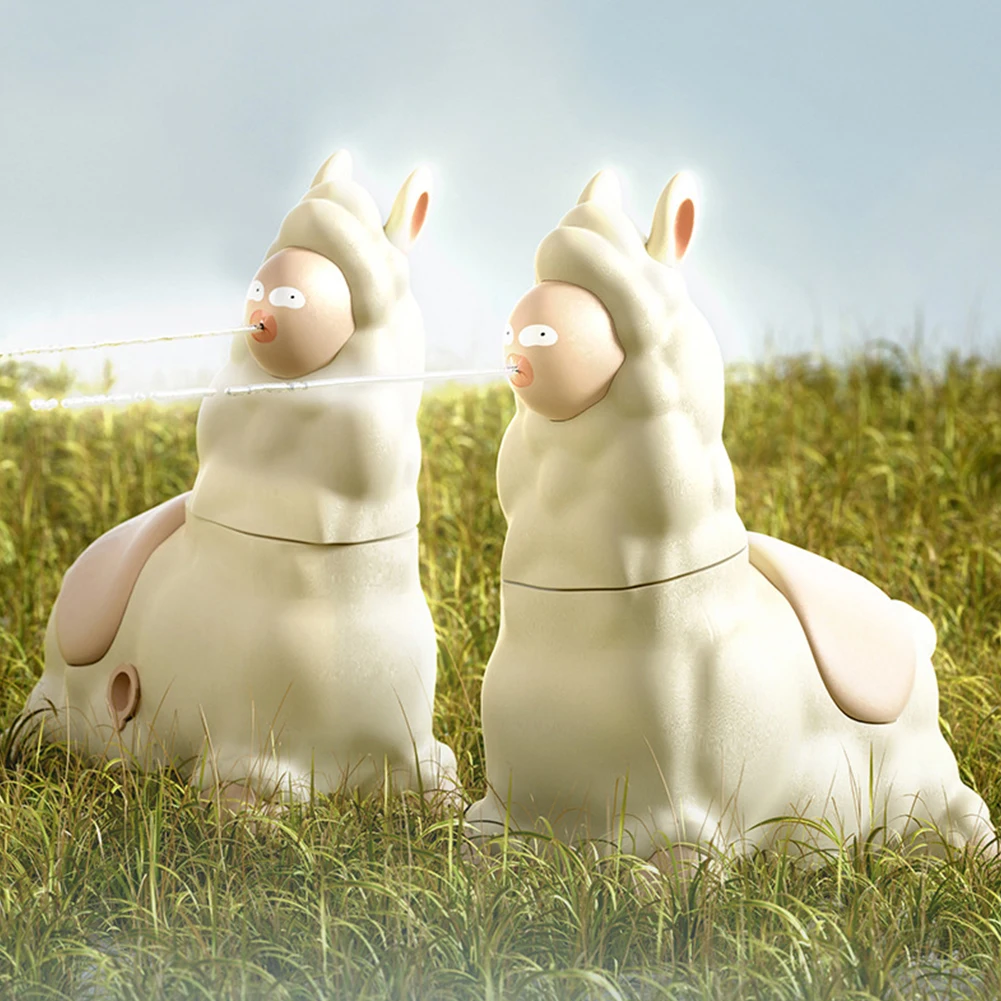 Spitting Llama Water Toy Squirt Gun Alpaca Interactive Water Sprayer with Head-Shaking Summer Backyard Beach Bathtub Water Play