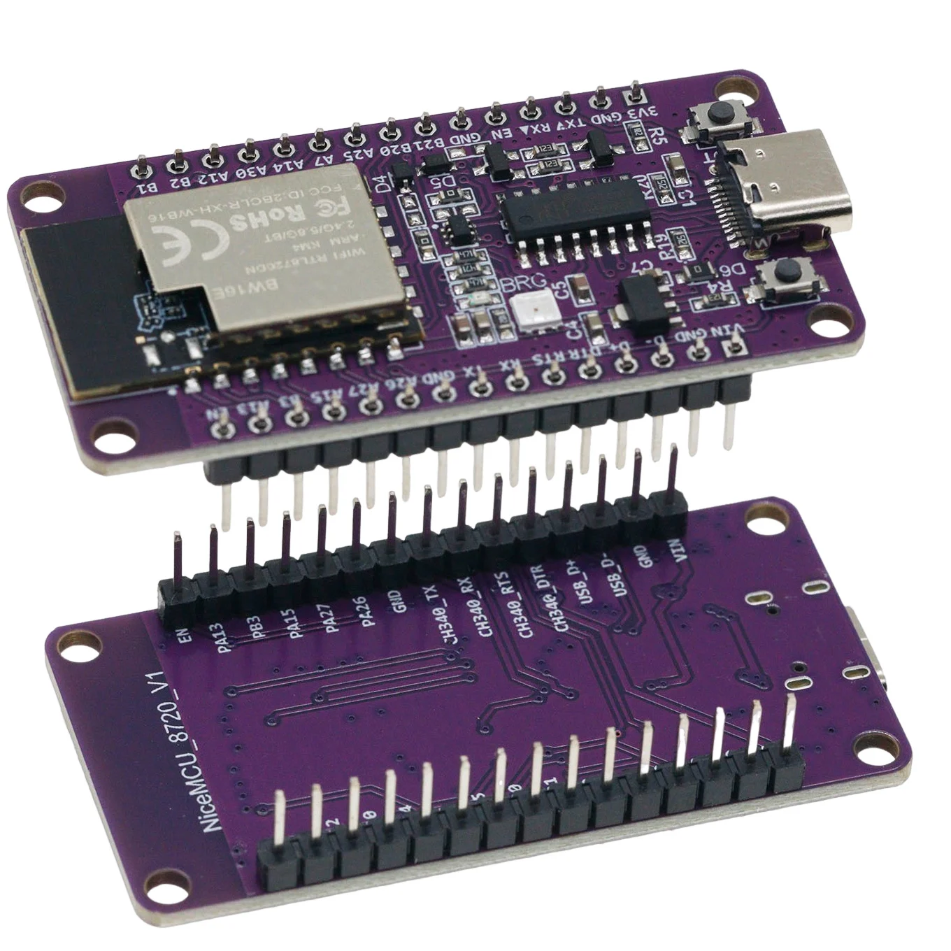 RTL8720DN dual band WiFi Bluetooth BLE module NICEMCU BW16 development board compatible Arduino view 5