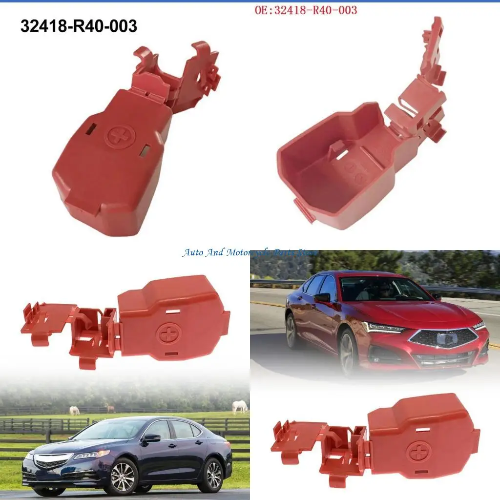P9FD Car Positive Battery Cover for TLX/TLX-L 2010-2017 32418R40003 Replacement Insulating Protector Caps Battery Case