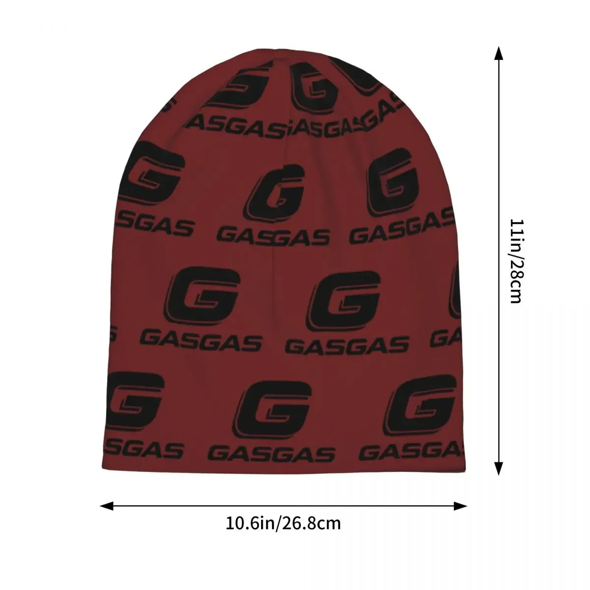 Gasgas Plaid Logo Warm Knitted Cap Fashion Bonnet Hat Autumn Winter Outdoor Beanies Hats for Unisex Adult