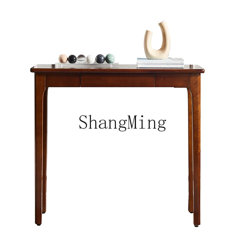 

ZYY solid wood entrance table simple wall long table household art decoration cabinet