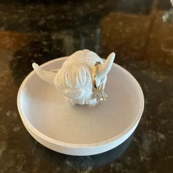 Highland Cow Ring Holder,Highland Cow Tray,Highland Cow Decor,Highland Cow Gifts
