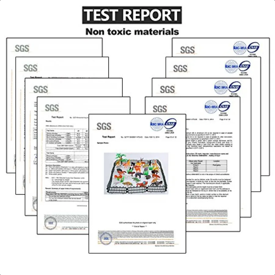 Animaux Figure54 pièces Mini Jungle jouets ensemble ValeforToy réaliste sauvage vinyle plastique Animal apprentissage cadeaux de fête pour garçons filles