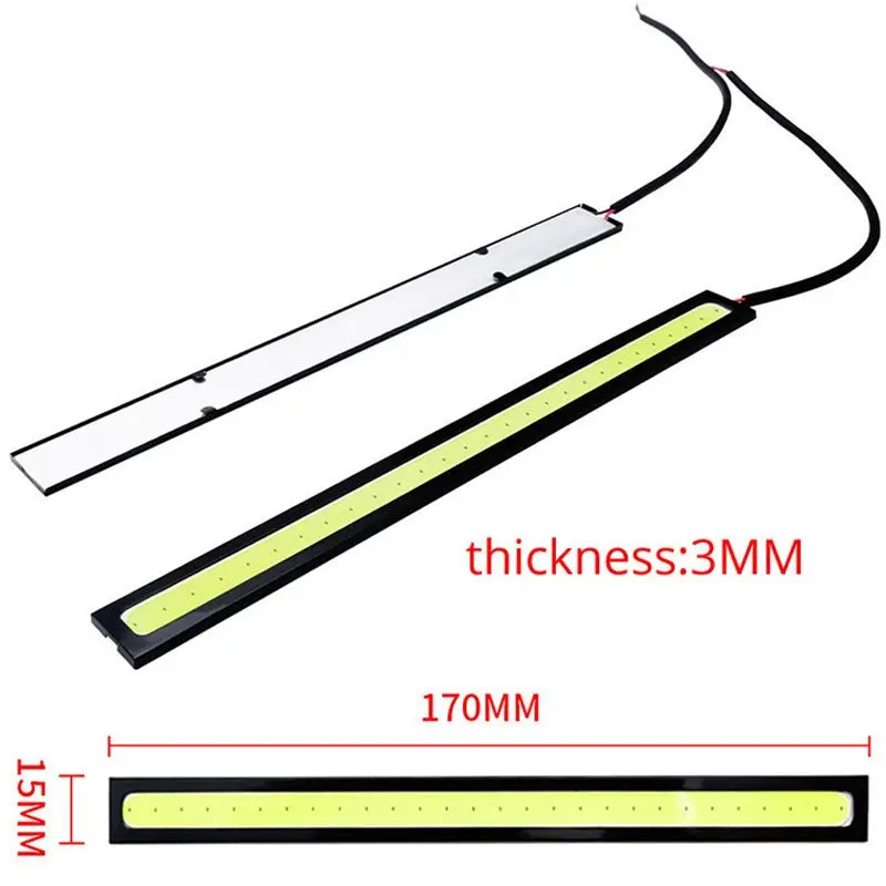 Luci di striscia a LED diurne 12V impermeabili per Auto Car Truck Boat illuminazione interna per moto 17CM 28 LED, 9 colori