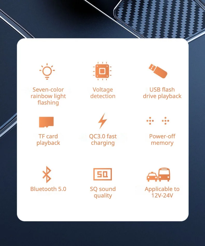 Q7 بلوتوث شاحن سيارة سيارة FM الارسال اللاسلكي حر اليدين Mp3 صحيح 3.1A المزدوج USB ميناء PD شحن سريع للهاتف المحمول #6