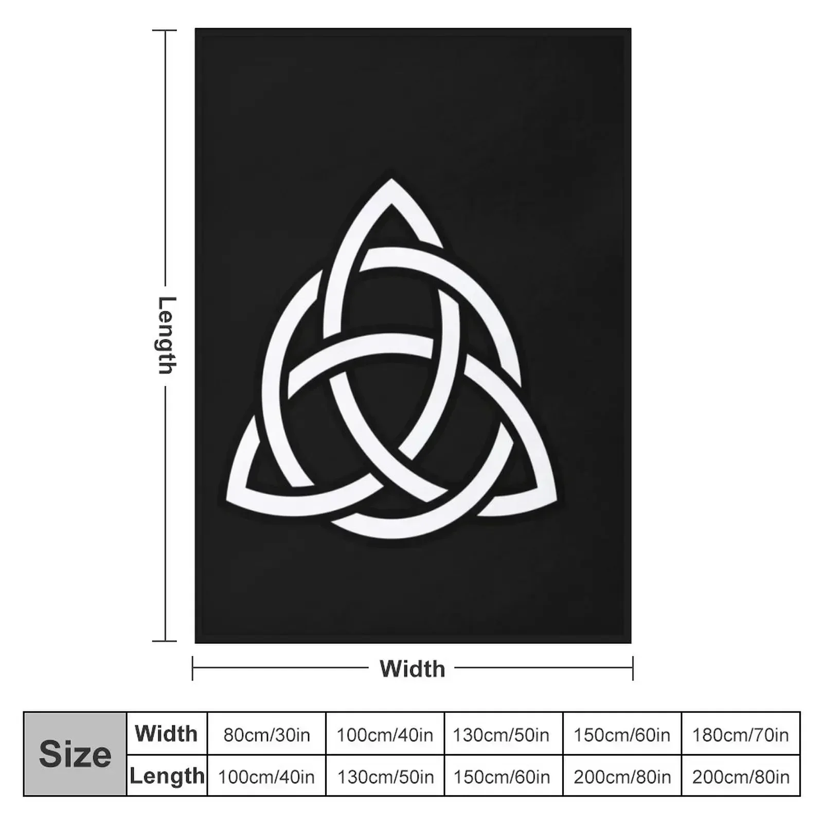 Celtic Trinity Knot Throw Blanket couch cozy soft plush fuzzy picnic outdoor blanket
