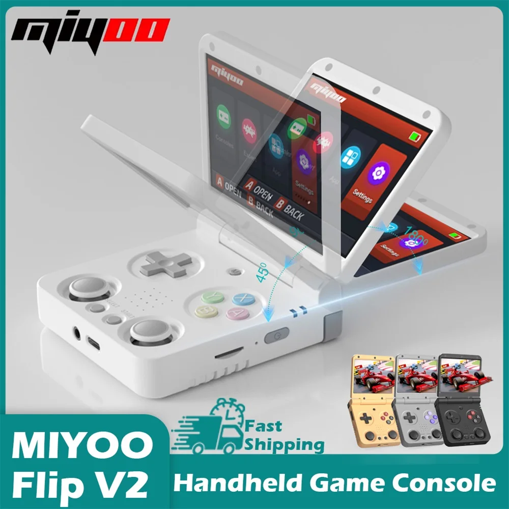 

MIYOO Flip Retro Handheld Game Consoles IPS Screen Linux System Classic Portable Video Game Consolas Travel Bag Retroid Pocket