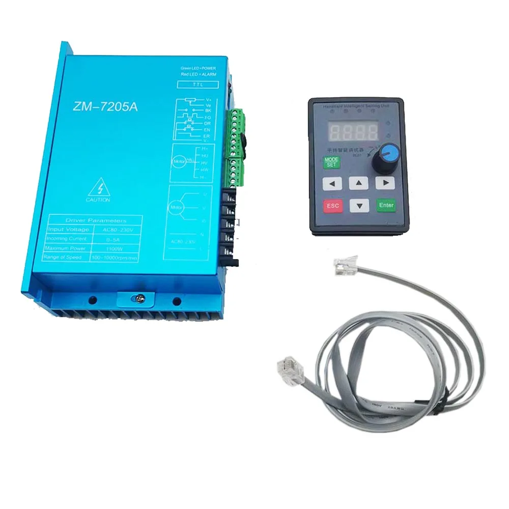 220V AC Max. 5A 1100W BLDC With Handheld Intelligent Setting Unit ZM-7205 310V High Voltage High Power DC Brushless Motor Driver