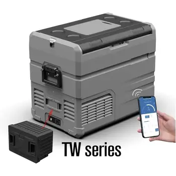 便攜式車用冰箱,配備15600mAh可拆卸鋰電池,相容於Alpicool TA/TAW/TS/TW/TWW/P8/CX型號,適用於12 10 最佳銷售 阿爾皮酷電池 - №6