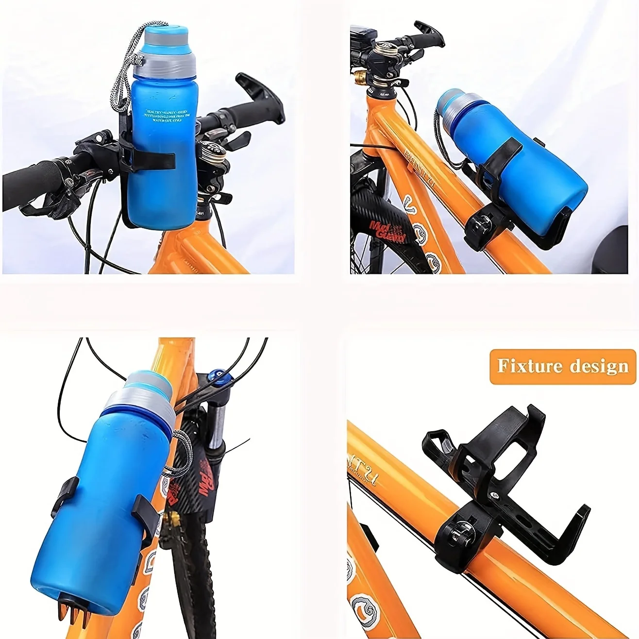 1 Stück 360 Grad drehbarer Fahrrad-Flaschenhalter für Mountainbikes, Elektroroller und mehr, Fahrradzubehör – Detail 6