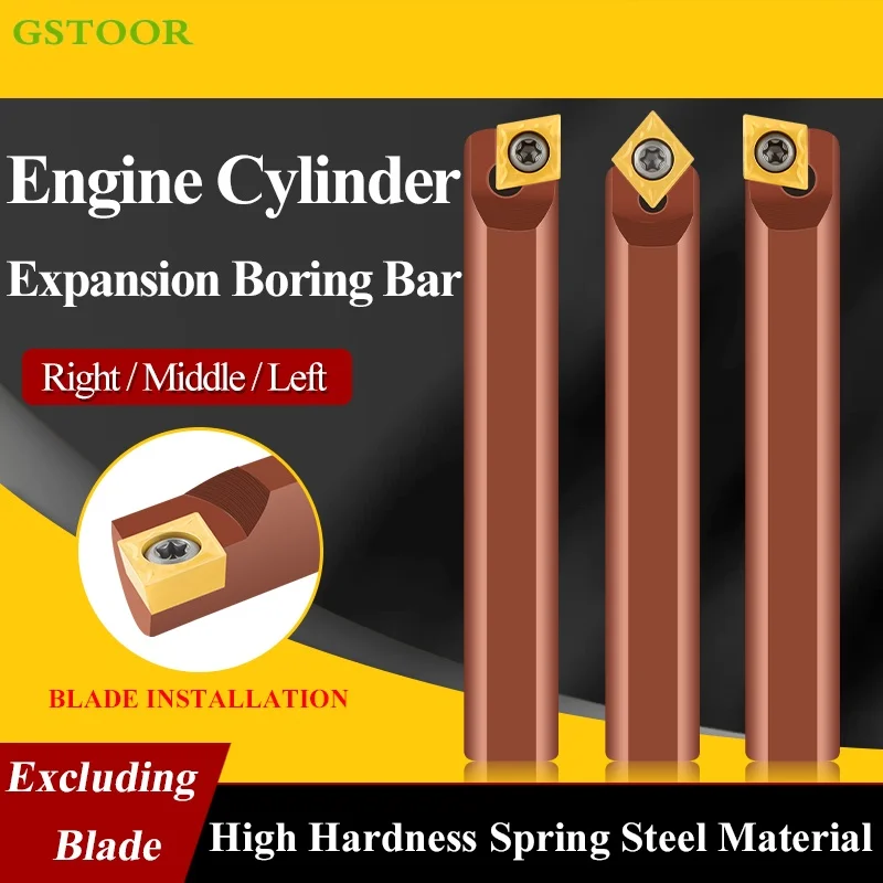 

SCACR09/SCMCN09/SCACL09 Boring Cutter Arbor 14mm CNC Lathe Cutting CCMT09 Carbide Inserts Engine Cylinder Expansion