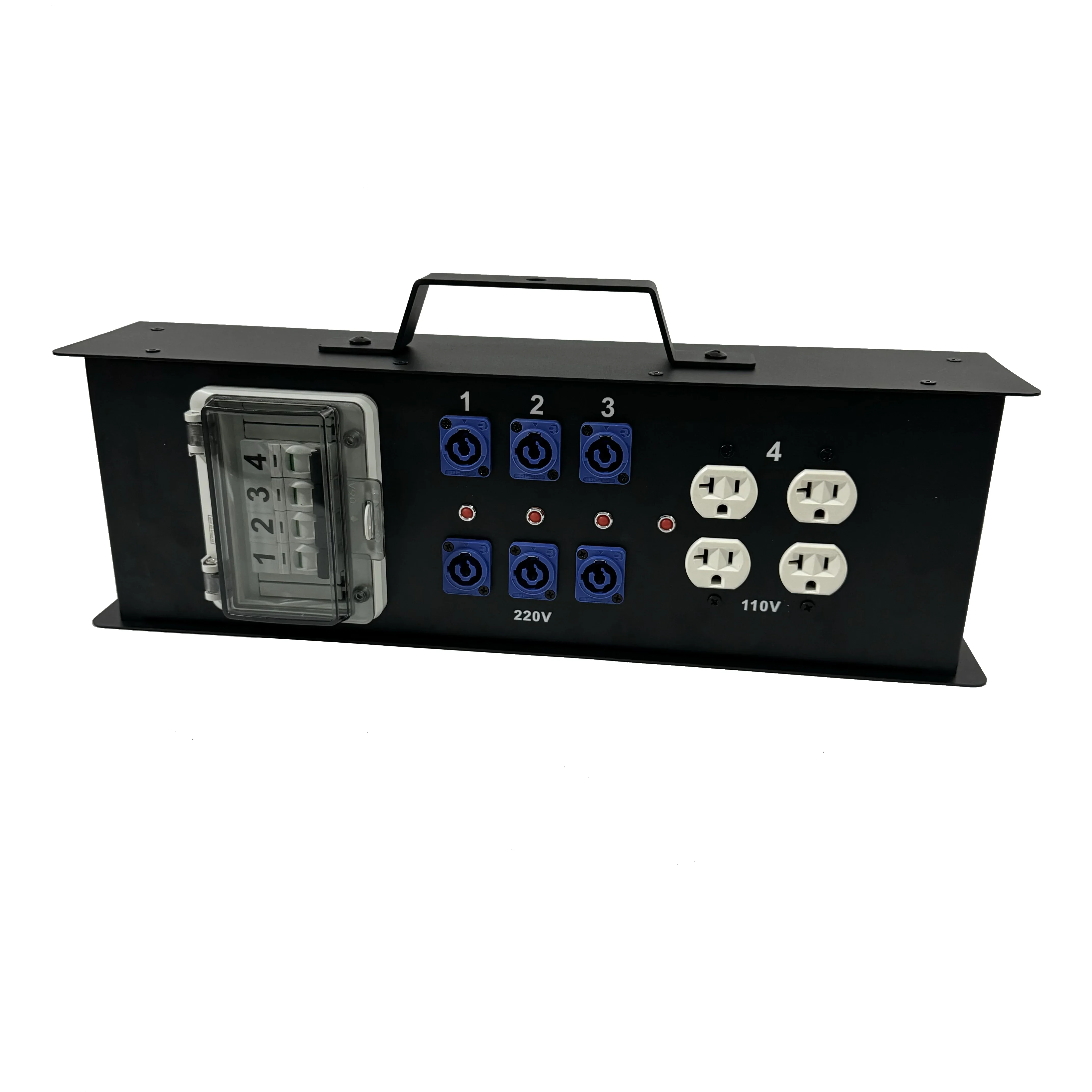 Customizable L14-30 To Powercon 220V Edison 110V Portable Socket Power Distro Box