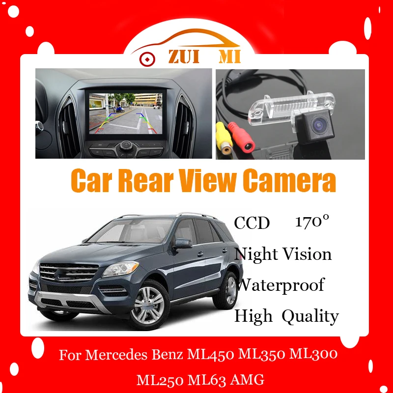 

Car Reverse Rear View Camera For Mercedes Benz ML450 ML350 ML300 ML250 Waterproof CCD Full HD Night Vision Backup Parking Camera