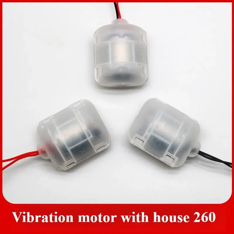 1 peça poderosa vibração 260 micro-motor dc com caixa 3v 5v 12v motor de vibração 260 vibrador massageador alimentação de sapo 58x45