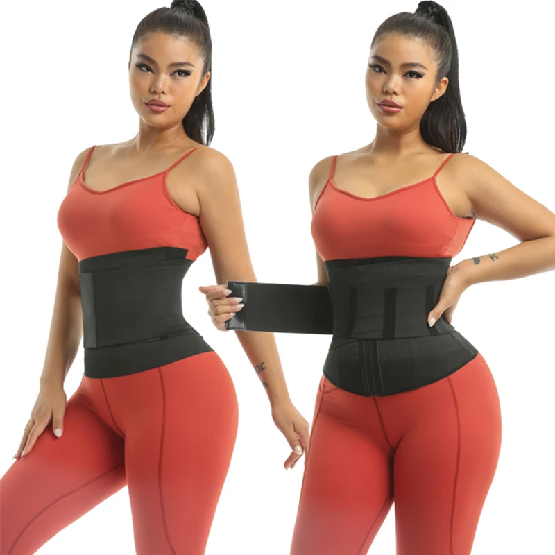 2 In 1 Slimming Body Shaper Belt Wrap Bandage Wrap Waist Trainer Lumbar Waist Support Belt Snatch  Wrap Waist Trainer