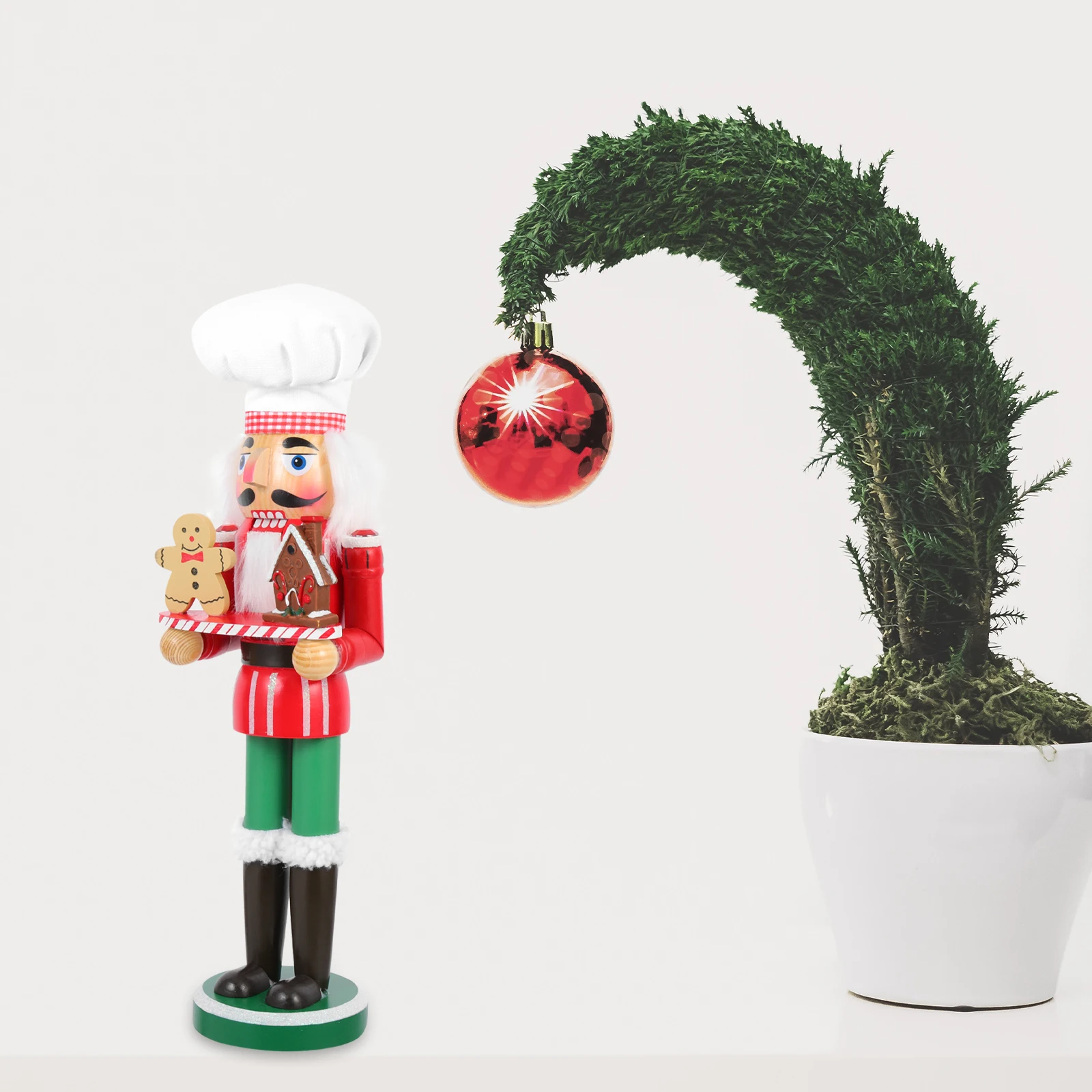 

Nutcracker Ornaments Christmas Nutcrackers Statue Decor Indoor Wood Figure Puppet Decoration