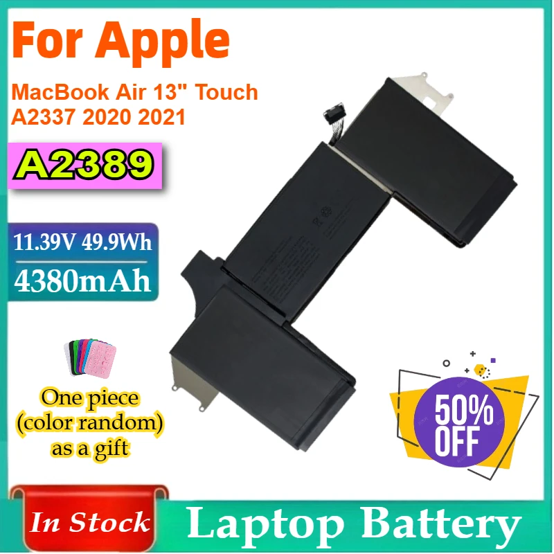 

11,39 В A2389 Аккумулятор для ноутбука Apple MacBook Air 13 дюймов Touch A2337 2020 2021 EMC3302 A2337 EMC3598 MGN63LL MGN73LL MWTJ2