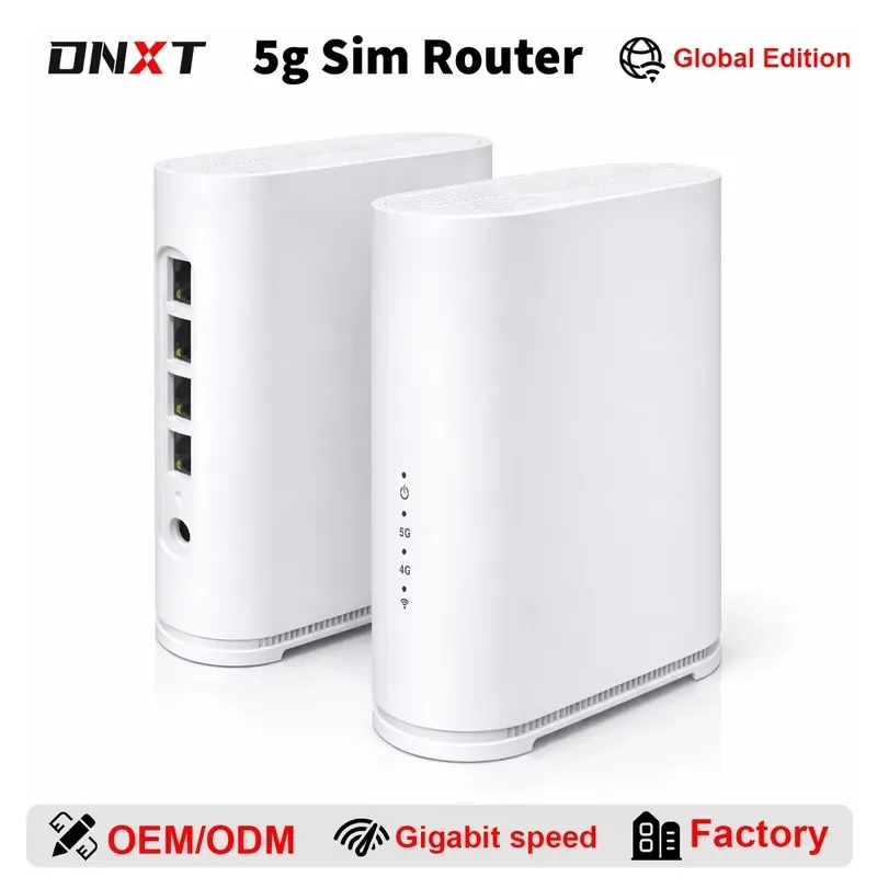 Hot Sale DNXT Wifi Routers with WAN/LAN-Gigabit Router 2.4G&5.8G Router Wifi 6 DC Type-C Routeur 5g