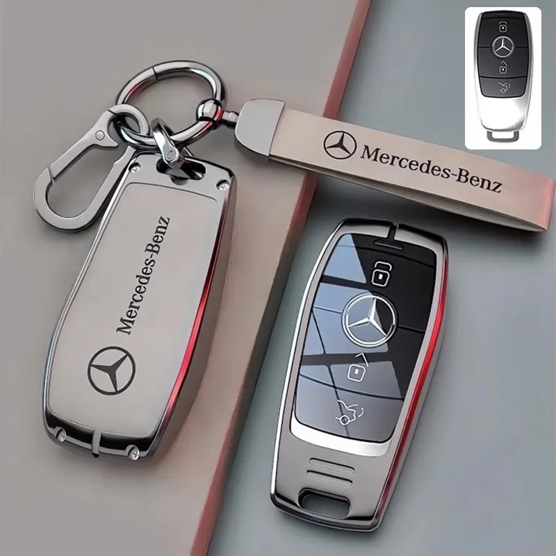 Car Key Case Cover Shell Holder For Mercedes Benz A C E S G Class GLC CLE CLA W177 W205 W213 W222 X167 AMG Key Shell Protector