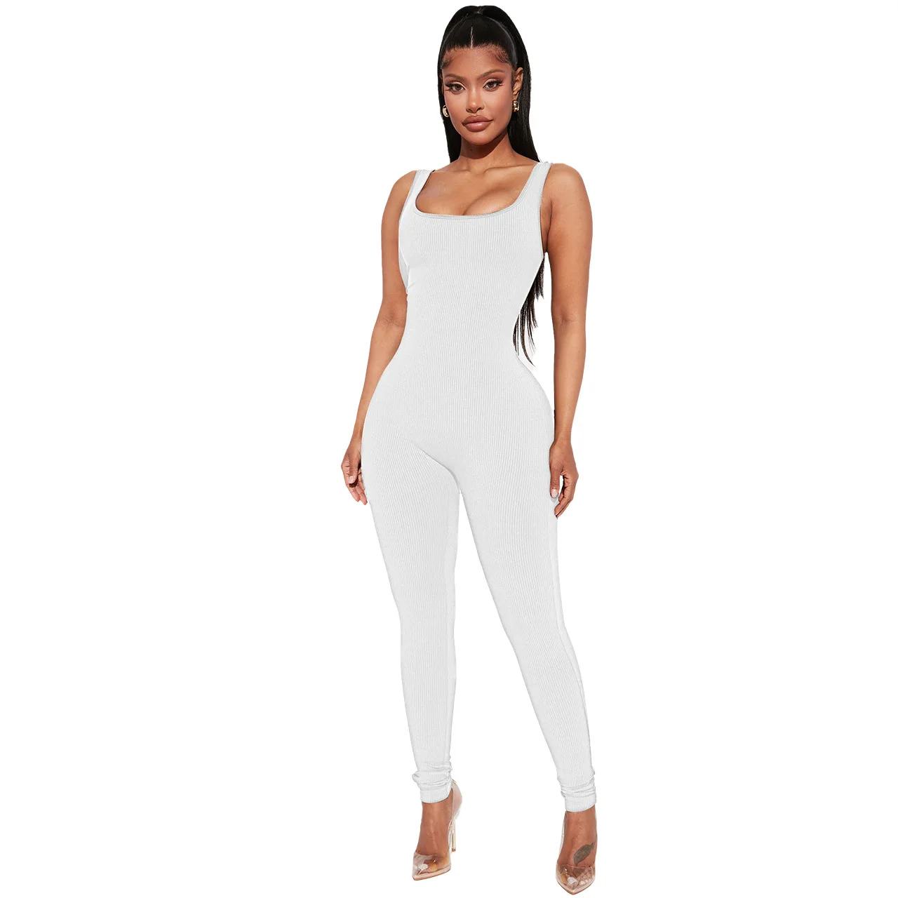 Szkzk Sexy Backless Weste Bodycon Overall Für Frauen Nacht Club Strampler Party Abend Clubwear Engen Jogging Lange Overalls