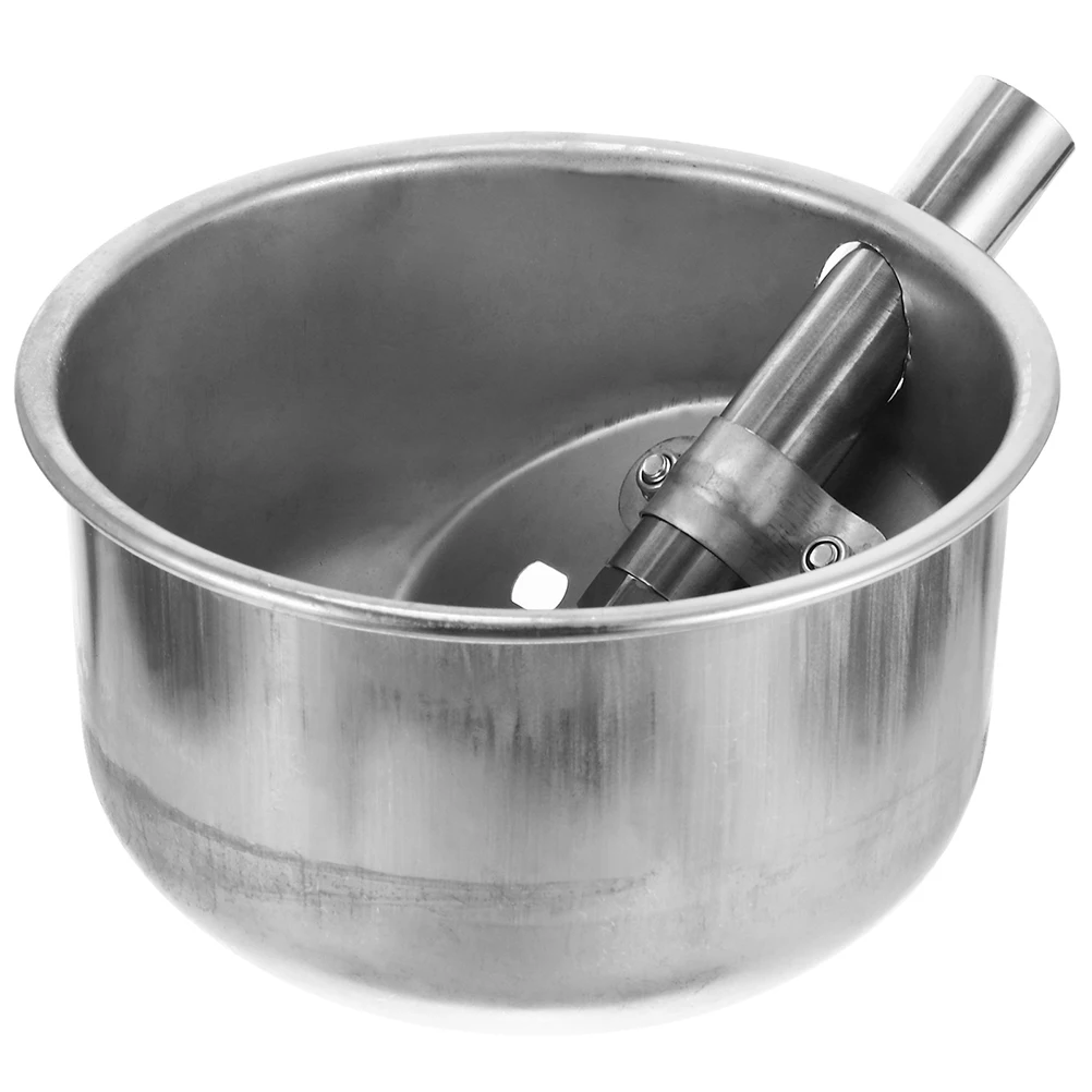 

2pcs Stainless Steel Pig Drinking Water Bowl Automatic Livestock Waterer Durable Large Capacity Safe Round Design for Farm