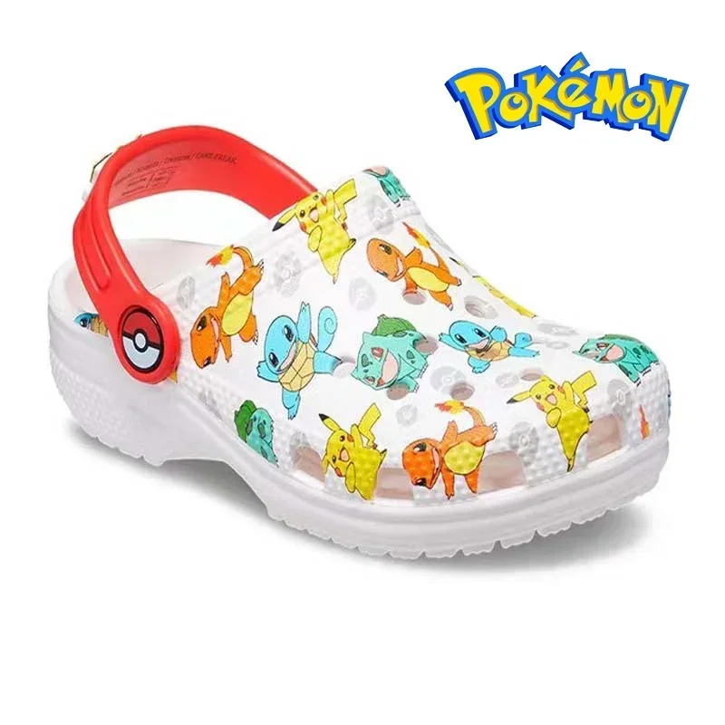 Sandali mostro tascabili Pikachu pantofole con ciondoli scoiattolo sandali Anime che circondano le scarpe da spiaggia per la casa pantofole estive