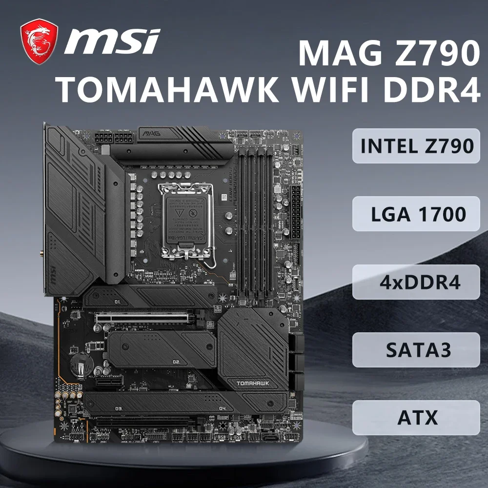 MSI MAG Z790 TOMAHAWK WIFI DDR4 Motherboard Support i9-13900K i7-14700K i5-12600KF i5-12400F i3-12100F CPU LGA1700 Mainboard