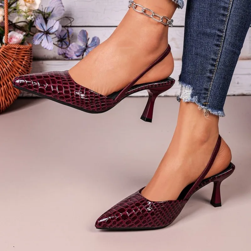 

Women Pointed Toe Pumps Shoes High Heel Slip on High Heels 2026 Summer Comfy Heels Elegant Comfortable Women's Shoes