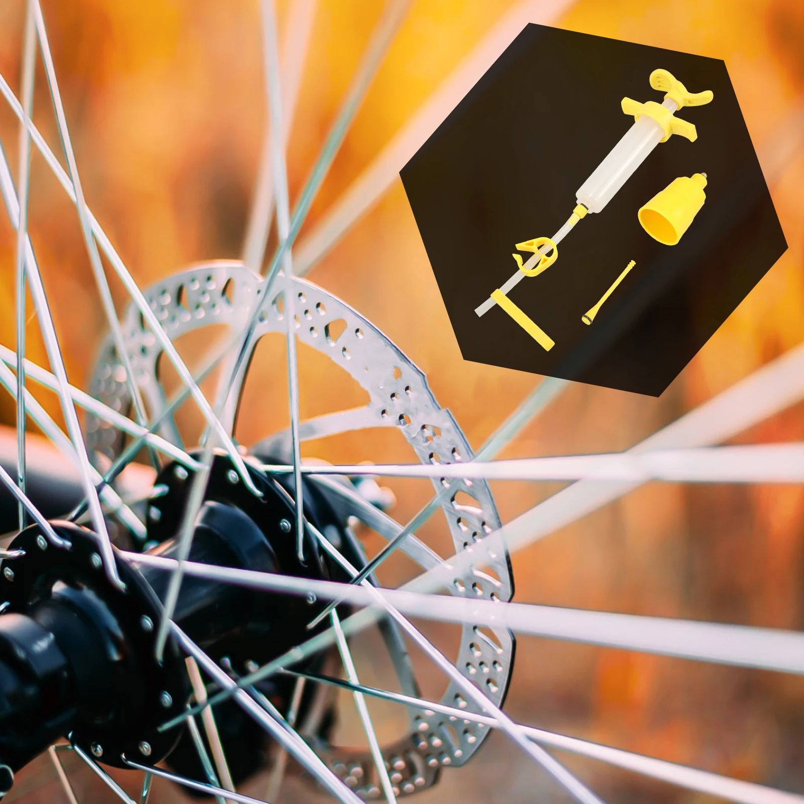 

Bike Brake Bleeding Tools Hydraulic Disc Brakes Filling Oil Change Repair Kit Durable Plastic Brake Bleeder Set for Mountain